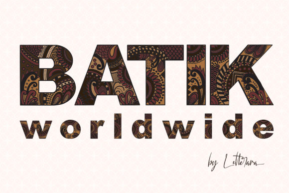 Batik Worldwide Font for Bold Designs