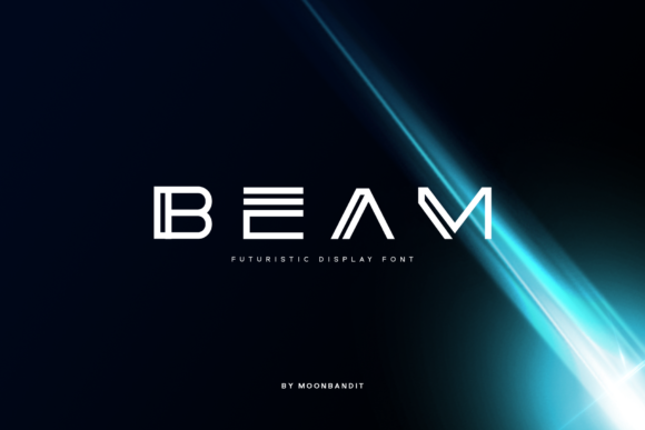 Beam Font: A Futuristic Display Font for Creative Expression
