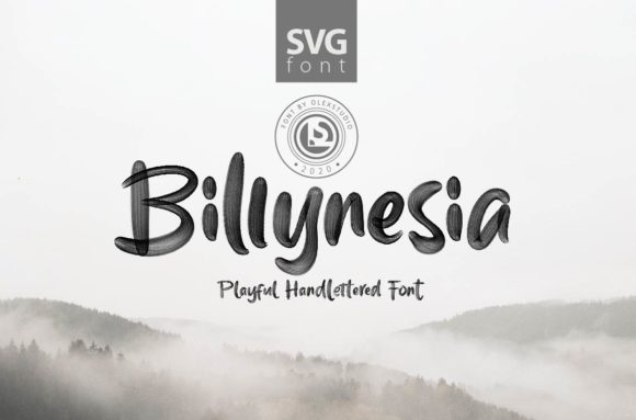 Billynesia: A Bold Display Font with Character
