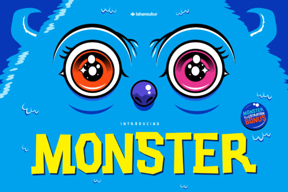 Blue Monster: A Joyful Display Font for Creative Designs