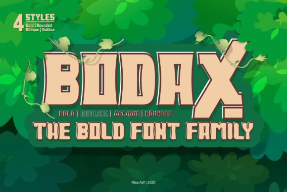 Bodax: A Bold and Authentic Display Font for Modern Design