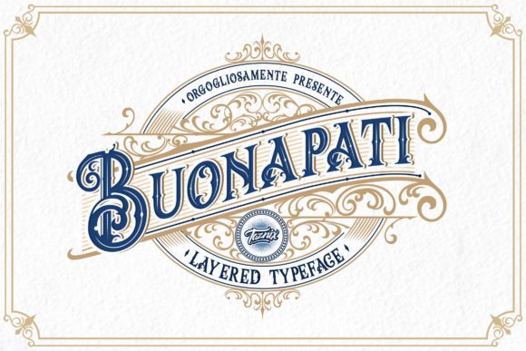 Buonapati: A Vintage-Inspired Display Font for Modern Design