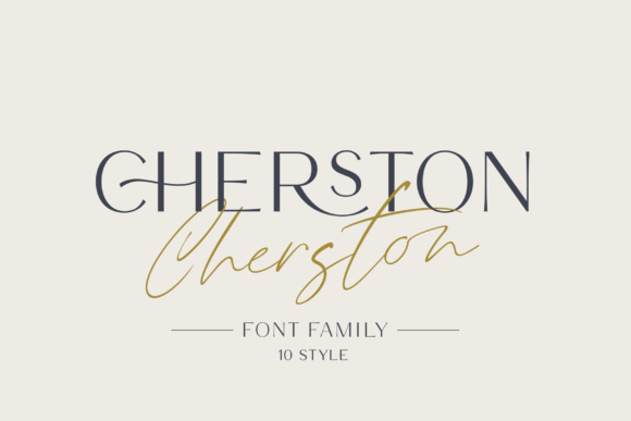 Cherston: A Spectacular Duo Font Display and Script for Modern Creativity
