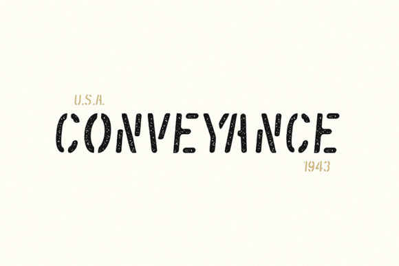 Conveyance Font: A Unique Display Choice for Creative Projects