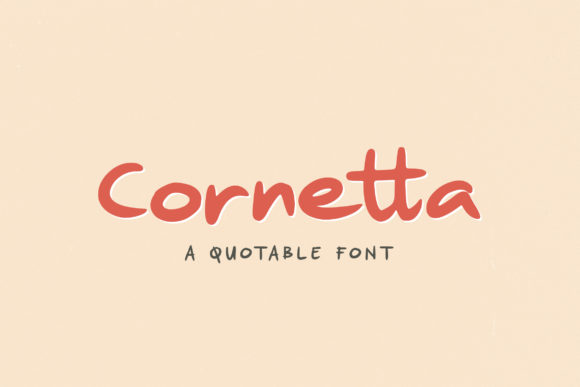 Cornetta: A Joyful Display Font That Elevates Your Designs