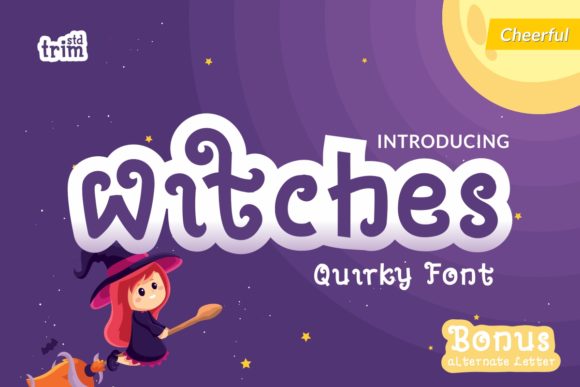 Embracing the Magic of Witches: A Quirky Display Font for Modern Creativity