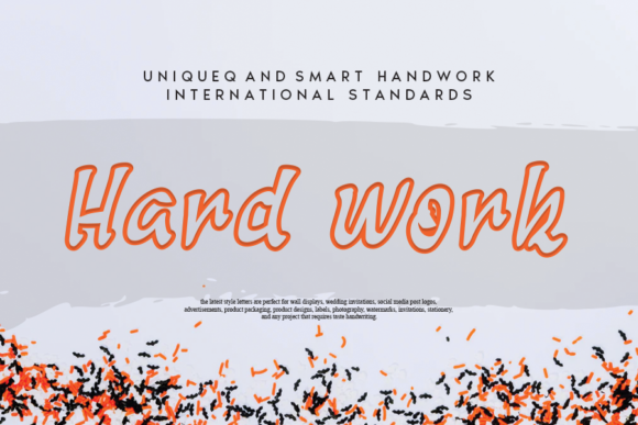 Hard Work Font