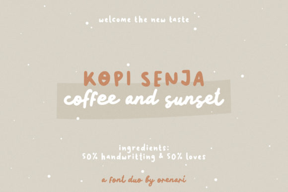 Kopi Senja Font: A Creative Powerhouse for Designers