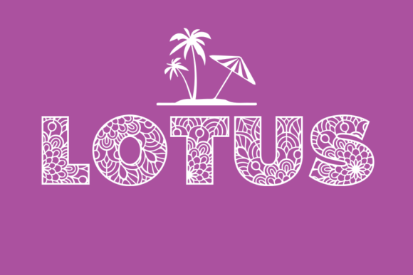 Lotus: A Bold and Chunky Display Font for Creative Impact