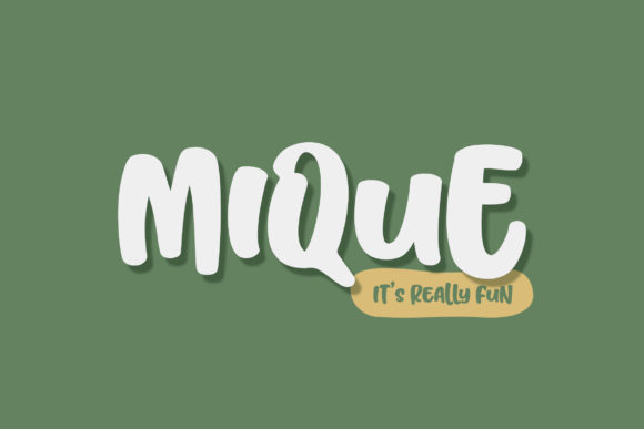 Mique: A Joyful Font for Creative Expression