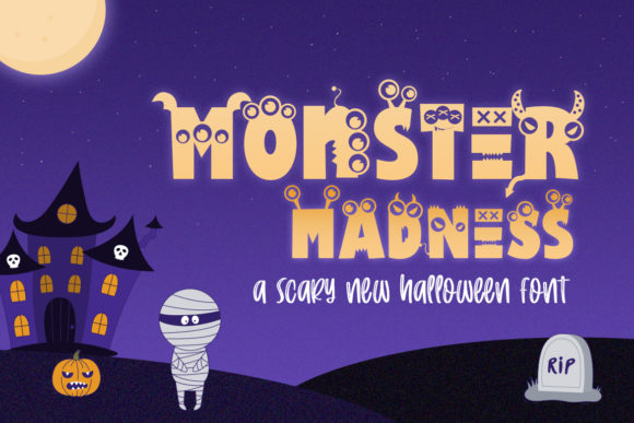Monster Madness: A Unique Display Font for Halloween and Beyond
