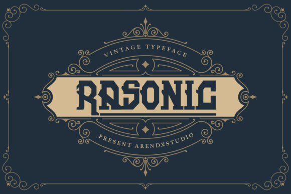 Rasonic: A Vintage-Inspired Display Font for Impactful Typography