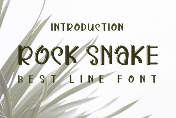 Rock Snake Font: A Quirky Display Choice for Creative Projects