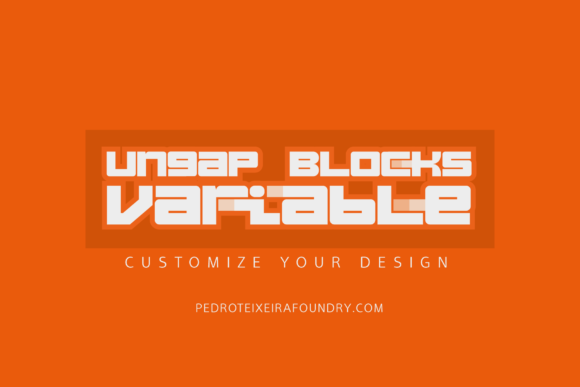 Ungap Blocks Variable: A Modern Font for Creative Expression